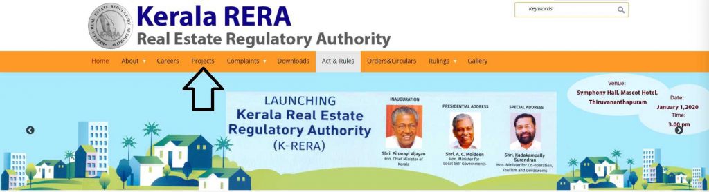 kerala rera official website